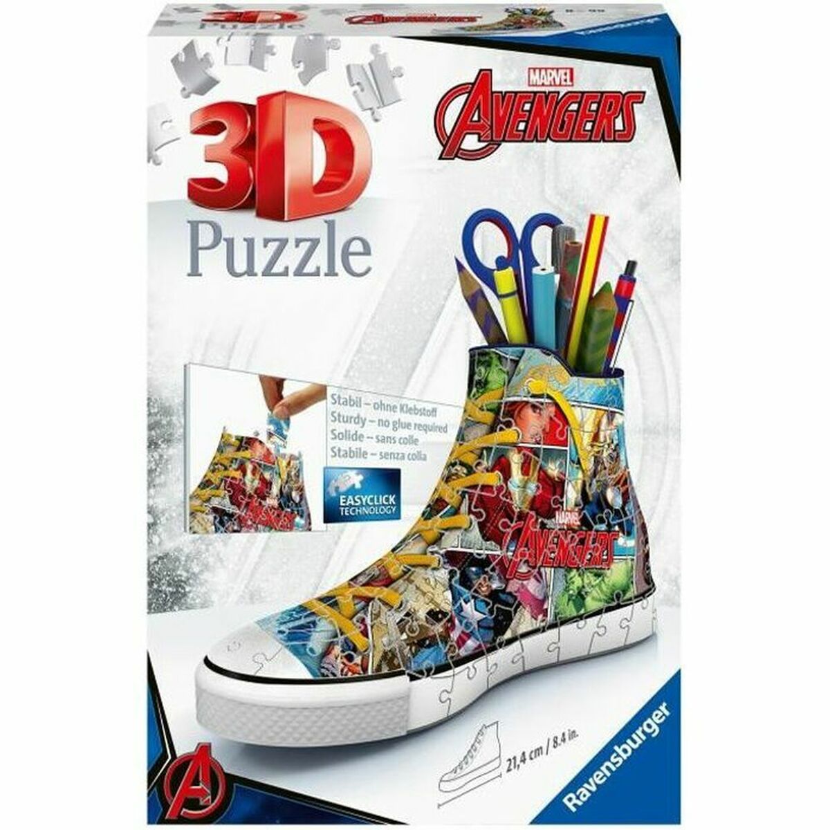 3D-pussel Ravensburger Sneaker Avengers 108 Delar